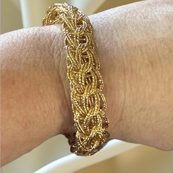 Technibond 925 Sterling Silver Diamond Cut Chain Link Bracelet - Picture 2 of 6